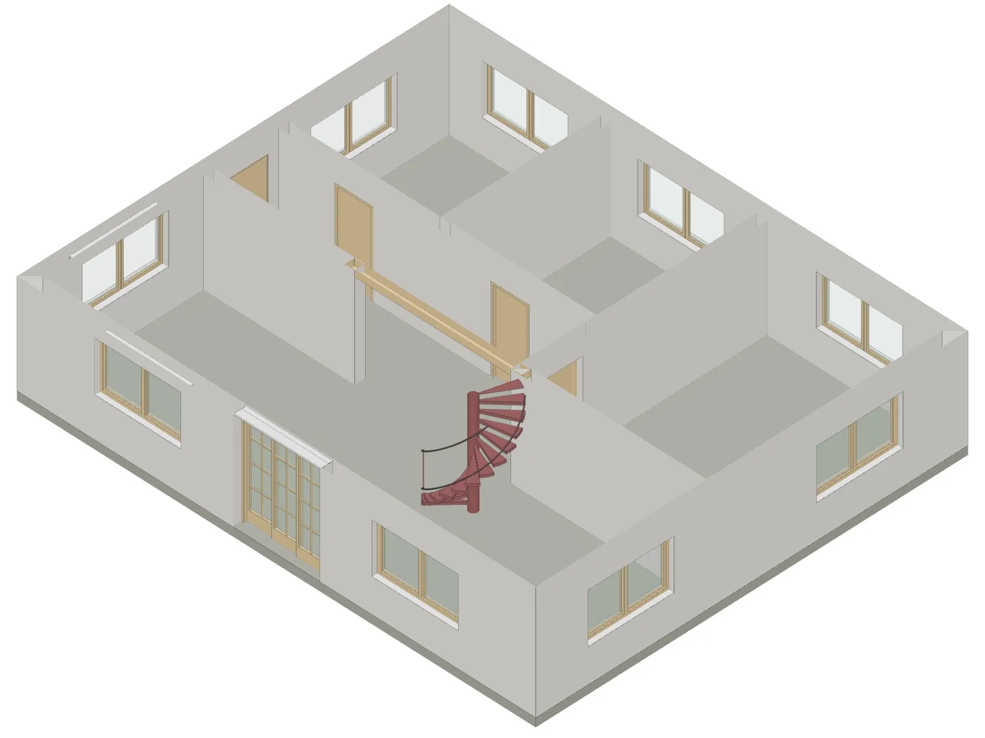 IFC-Modell, im Browser gerendert